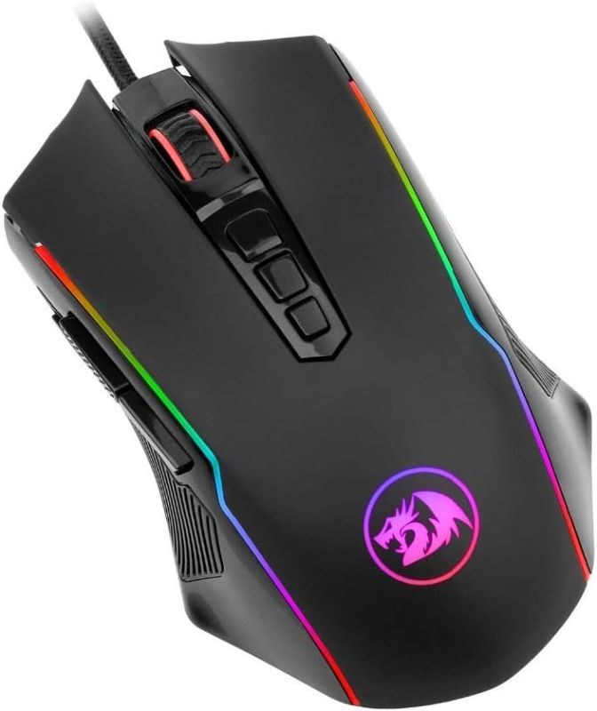 Photo 1 of Redragon M910 Ranger Chroma Gaming Mouse with 16.8 Million RGB Color Backlit, Comfortable Grip, 9 Programmable Buttons, up to 12400 DPI User Adjustable