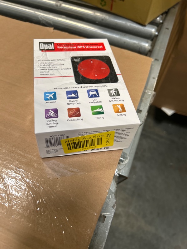 Photo 1 of Dual Electronics XGPS150A Multipurpose Portable Universal Bluetooth GPS Receiver | Wide Area Augmentation System, Black Automobile