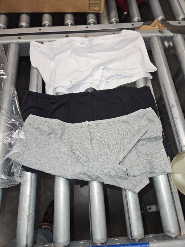 Photo 2 of **MISSING 1GREY**Women Comfort Boxer Short Cotton Underwear Soft Boy Short Pack of 3/6 3901
