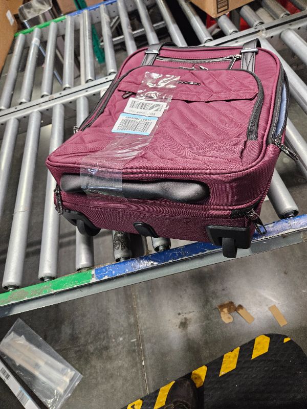Photo 1 of **LIKE NEW**VANKEAN Carry On Underseat 16-inch Multi-functional Underseater Lightweight Overnight Suitcase with Wheels, Roller Case for Men Women Travel Business, Burgundy