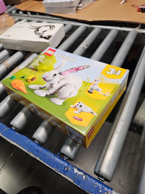 Photo 1 of **SEALED**LEGO Creator 3in1 White Rabbit Animal Toy Building Set 31133, Easter Bunny to Seal and Parrot Figures, Easter Basket Stuffers for Kids Aged 8 Plus Years Old