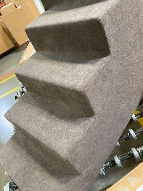 Photo 1 of 30 inch Dog Stairs for High Beds 30-36 inches Tall, 6 Tier 30IN Pet Steps Stairs for High Bed, Non-Slip Tall High Dog Ramp for Small Dogs, Best for Older or Injured Dogs/Cats, Coffee 6 Tiers Coffee ***USED*** NOT IN ORIGINAL PACKAGE***