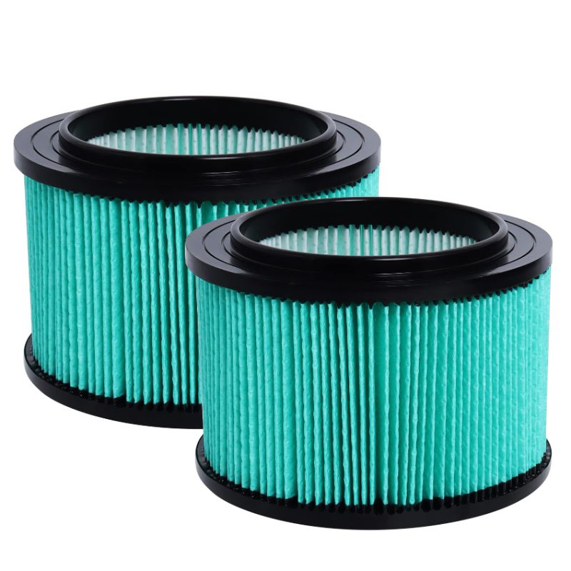 Photo 1 of 17810 FILTER COMPATIBLE WITH CRAFTSMAN 3 TO 4 GALLON GENERAL PURPOSE VACUUMS, REPLACE FOR 9-17810 CARTRIDGE WET DRY FILTER (2 PACK) BLUE