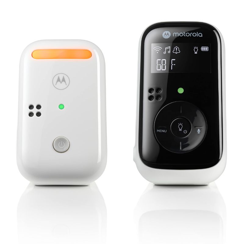 Photo 1 of ***MISSING PARTS USED***MOTOROLA PIP11 AUDIO BABY MONITOR - NIGHT LIGHT, LCD SCREEN, 1000FT RANGE, SECURE CONNECTION, TWO-WAY TALK, ROOM TEMP, LULLABIES, PORTABLE PARENT UNIT (OUTLET OR AAA RECHARGEABLE BATTERIES INCLUDED)