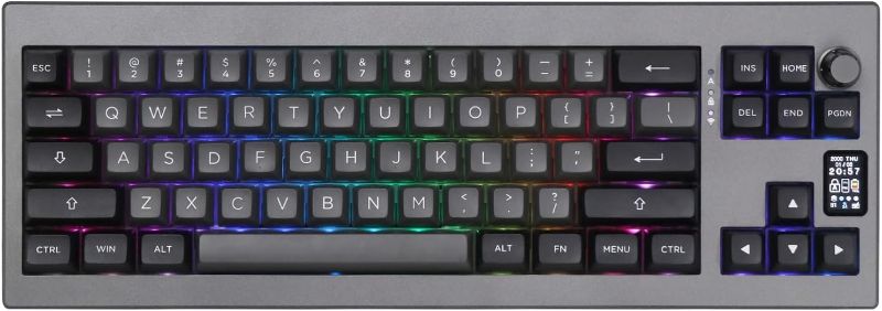 Photo 1 of *** FOR PARTS ONLY ** NO RETUNRS***
EPOMAKER SHADOW-X GASKET MECHANICAL KEYBOARD, HOT-SWAP 2.4GHZ/BLUETOOTH/USB-C WIRED WIRELESS GAMING KEYBOARD WITH SCREEN, 3000MAH BATTERY, PORON FOAM (BLACK, FLAMINGO SWITCH)
