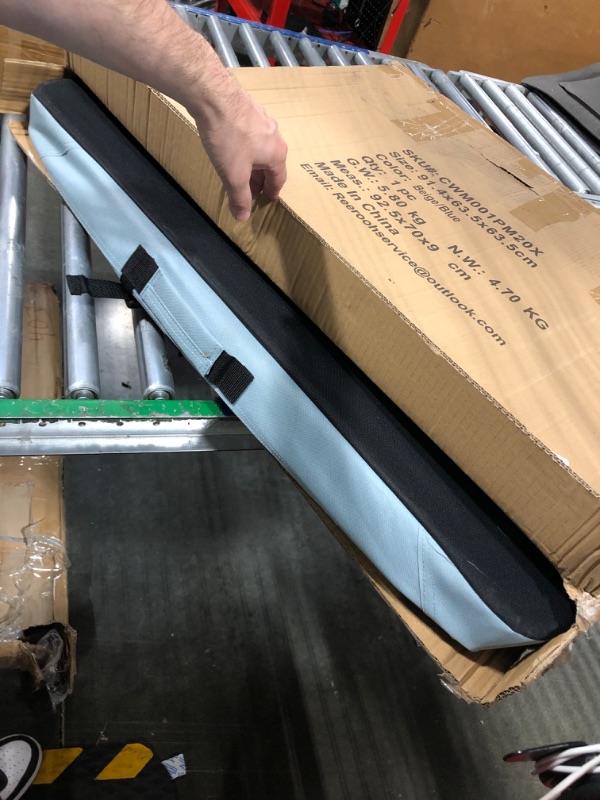 Photo 1 of Extra Large Dog Crate with 2 Foldable Bowl, 36 Inch Collapsible Travel Dog Crate Kennel with Soft Blanket for Medium Dogs,Indoor & Outdoor (36" L x 25" W x 25" H, Blue) 36"L x 25"W x 25"H Blue