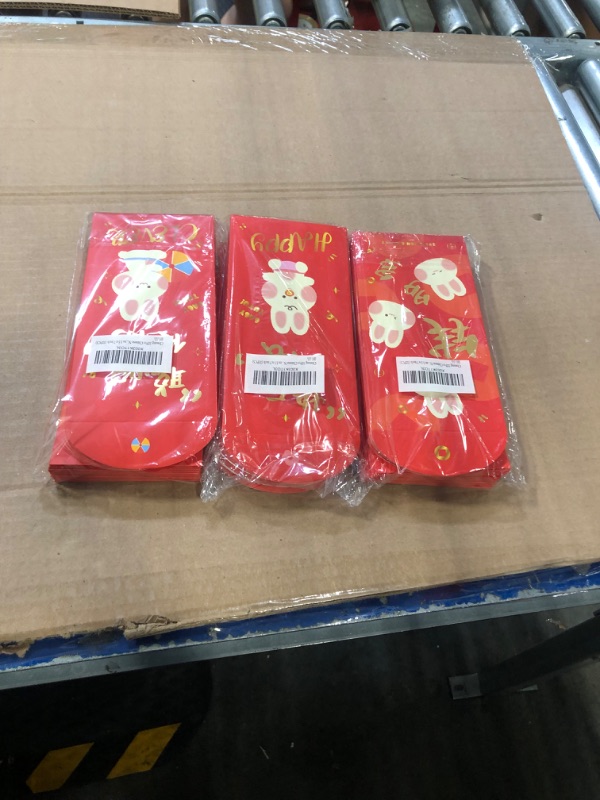 Photo 1 of Chwang 32Pcs Red Chinese New Year Red Envelopes,Year Of Rabbit Red Envelopes 2023, Hong Bao Lovely Rabbit Lucky Money Envelopes for Spring Festival, 4 Designs 3.5 x 7 inch (32PCS)3 PACK