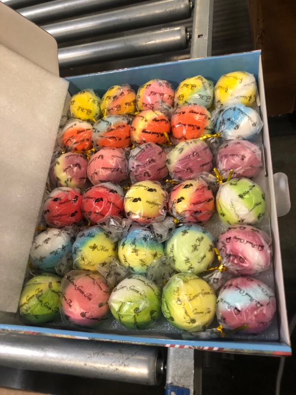 Photo 1 of 30PCS Bath Bombs for Kids with Surprise Suction Toys Inside, Natural Organic Bubble Bath Bombs with Toys, Handmade Gifts for Girls and Boys, Bulk Relaxing Home Spa Birthday,More Funny Ideal Gift Set 30PCS Christmas Bath Bombs for Kids