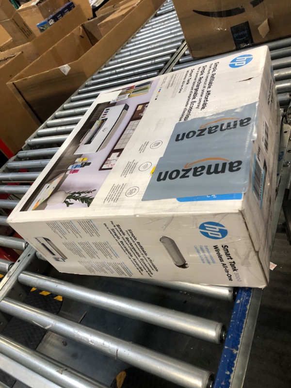 Photo 1 of HP Smart Tank 5000 Wireless All-in-One Ink Tank Printer with up to 2 years of ink included, mobile print, scan, copy, white, 17.11 x 14.23 x 6.19