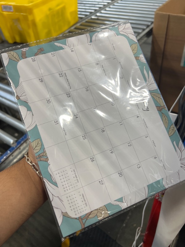 Photo 2 of Magnetic Calendar For Fridge 2024, Magnetic Calendar Runs From Jan 2024 Until June 2025, 18 Months Magnetic Fridge Calendar For Office FLOWER