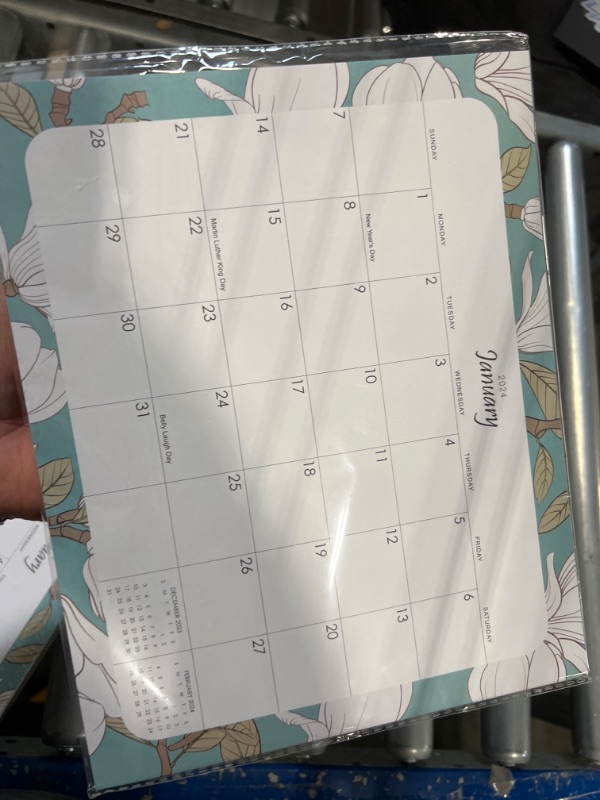 Photo 1 of Magnetic Calendar For Fridge 2024, Magnetic Calendar Runs From Jan 2024 Until June 2025, 18 Months Magnetic Fridge Calendar For Office FLOWER
