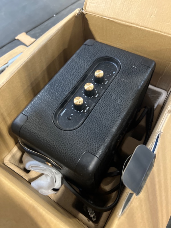 Photo 1 of Marshall Kilburn II Bluetooth Portable Speaker - Black & Brass Black and Brass Speaker
