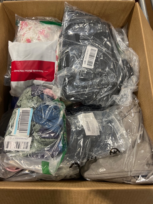 Photo 1 of *** MYSTERY BUNDLE Of New And Used Items Mostly Women Clothes ****
** AS-IS  NO RETURNS ***
