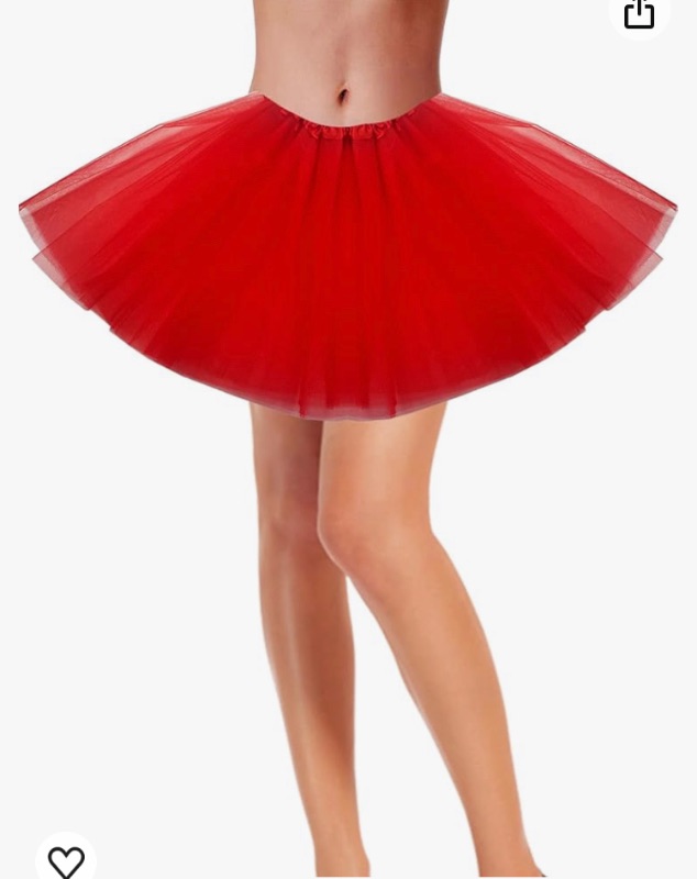 Photo 1 of  2 pack***Women's Teen Adult Tutu Skirt Elastic Tulle Tutu Skirt Women Short Dance Ballet Tutu Halloween Christmas Dress Costume