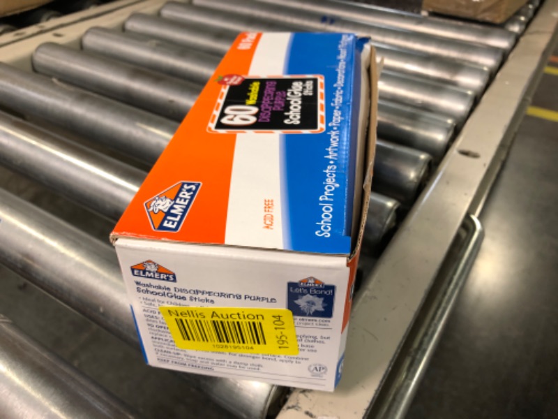 Photo 1 of Elmer's Disappearing Purple School Glue Sticks, Washable, 7 Grams, 60 Count 60 Count Standard Stick
