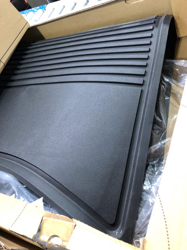 Photo 1 of 3W Tesla Model Y Floor Mats, All-Weather TPE Floor Liner Compatible for Tesla Model Y 2020-2023, Full Set Black Floor Mats, Cargo Liner and Rear Seat Back Mats Accseeories for Tesla 5-Seater Floor Mats&Rear Seat Back Mats-9PCS