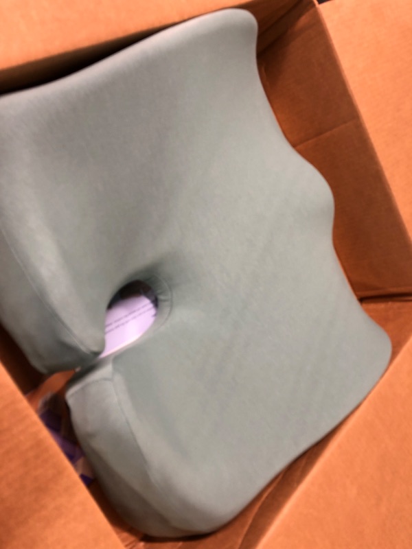 Photo 1 of Cushion Lab Patented Pressure Relief Seat Cushion for Long Sitting Hours on Office/Home Chair, Car, Wheelchair - Extra-Dense Memory Foam for Hip, Tailbone, Coccyx, Sciatica - Wellness Green
