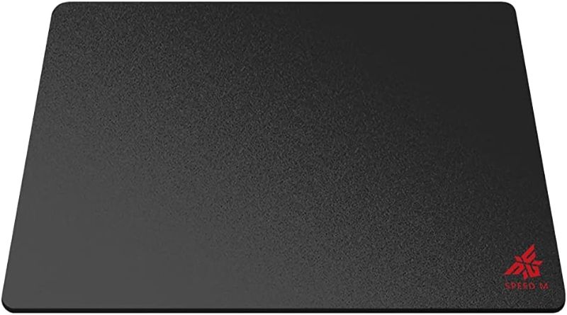 Photo 1 of NPET SPEEDM Gaming Mousepad - Resin Surface Hard Gaming Mouse pad,Balanced Control & Speed, No Smell Waterproof Mouse Mat for Esports Gamers [Hard/Fast] Black L Size BLACK Large