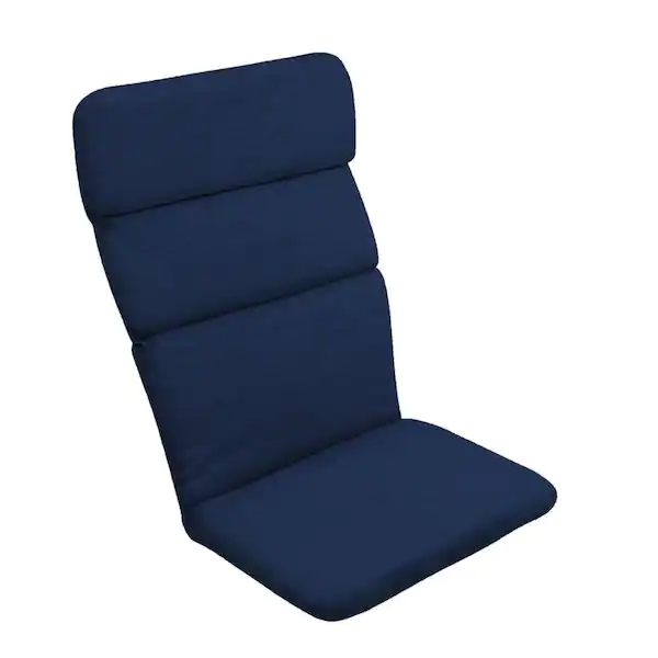 Photo 1 of 20 in. x 45.5 in. Sapphire Blue Leala Outdoor Adirondack Chair Cushion