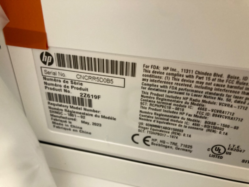 Photo 1 of HP LaserJet Pro MFP 4101fdw Wireless Black & White Printer with Fax