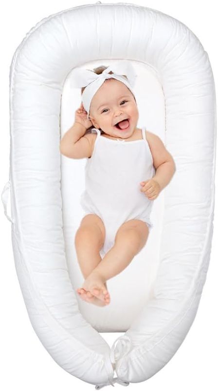 Photo 1 of Baby Nest Suit for Newborn 0-12 Month Co-Sleeping Cotton Breathable Ultra Soft Portable (White) cover not included