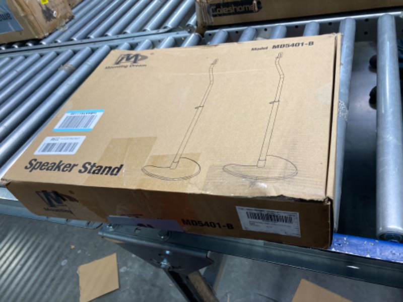 Photo 1 of Mounting Dream Height Adjustable Speaker Stands Mounts, One Pair Floor Stands, Heavy Duty Base Extendable Tube, 11 LBS Capacity Per Stand, MAX 40" Height Adjustment MD5401 (Speakers Not Included)
