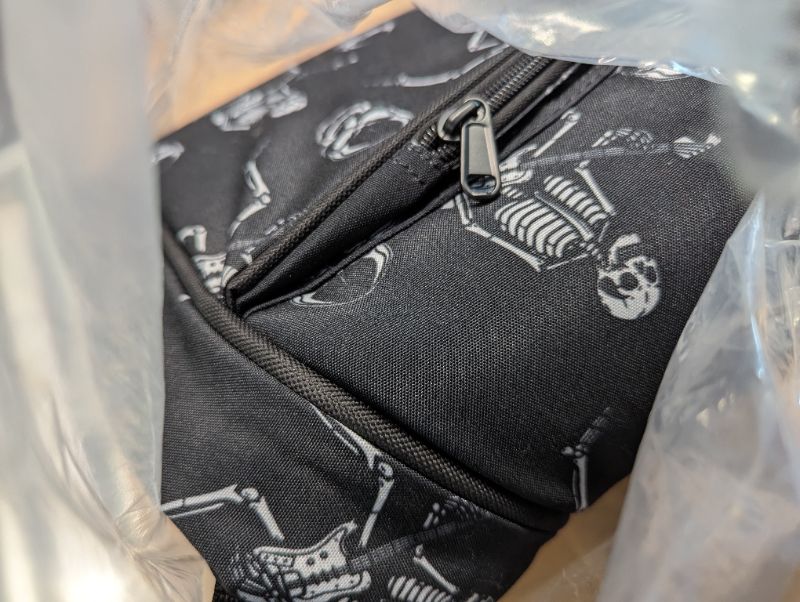 Photo 1 of CAHAYA Electric Guitar Gig Bag Printing Soft Guitar Case 8mm Padding Guitar Bag Backpack with Handle Loop Halloween Skeleton CY0267