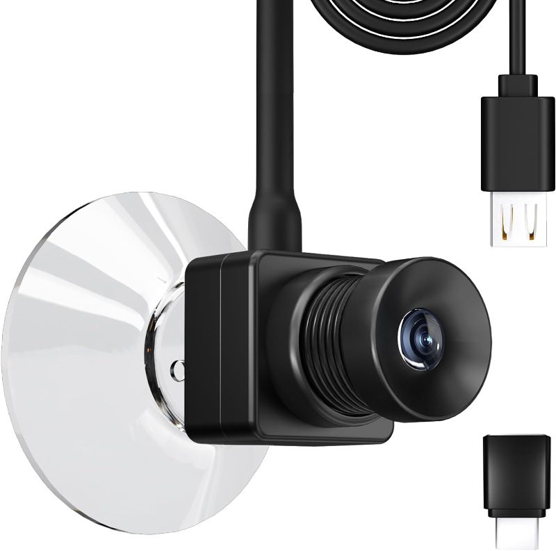 Photo 1 of Eye to Cam 3 Webcam 4K with Suction Cup Fixed in The Middle Screen, 8MP IMX179 CMOS, Zoom Lens Auto Focus Camera, Create a Positive Connection in Every Calls/Conferencing.