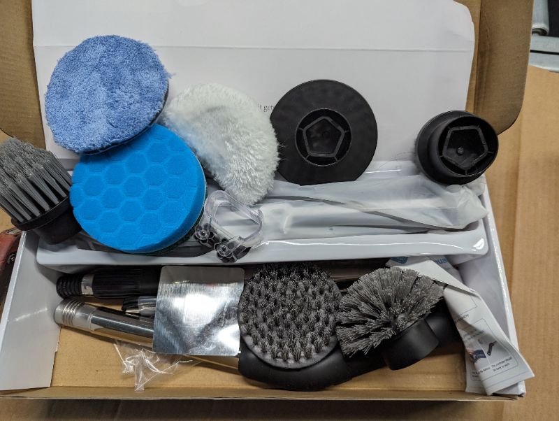 Photo 1 of Leebein Electric Spin Scrubber, 2024 Upgraded Electric Scrubber for Cleaning, Spin Scrubber with Long Handle & 8 Replaceable Brush Heads, Remote Control Shower Cleaner Brush for Bathroom, Floor(Black)