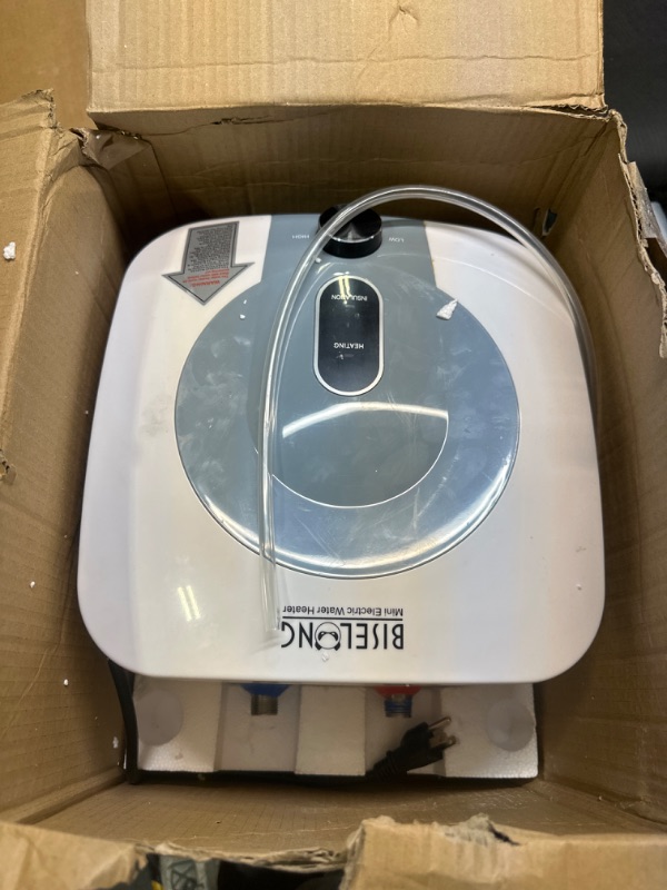 Photo 1 of 110V-120V 1440-1500W Small Under Sink Tank 2.5 Gallon Water Heater Hot Storage,Mini Instant Electric RV TR Trailer Kitchen Compact,Food Truck 2 PCs 16” Long 1/2”FIP Stainless Steel Hose 9.5L
***Wear and tear***