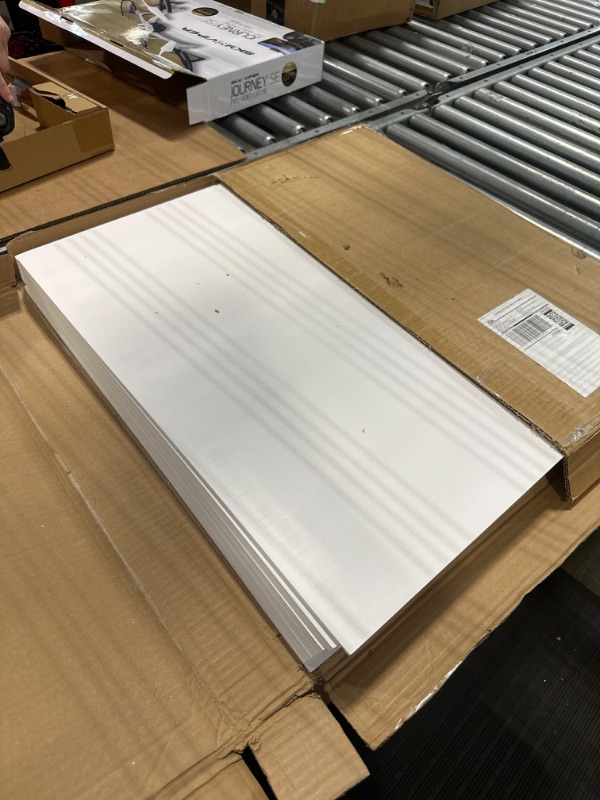 Photo 1 of Ceiling Tile, 12 Pack Drop Ceiling 2ft x 2ft PVC Ceiling Panel Cover 5mm Waterproof Washable and Fire-Rated Drop Ceiling Tile 48 Sq. Ft - White