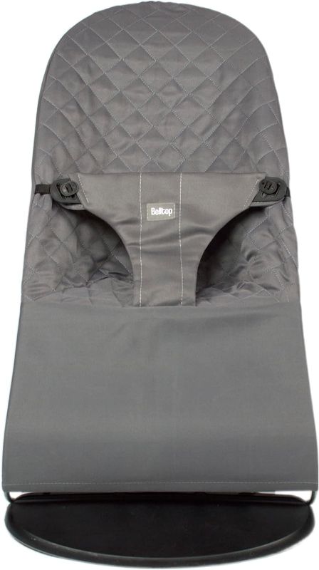 Photo 1 of Fabric seat for Bouncer Belltop Compatible with Babyjörn Bouncer (Cover, seat): Balance, Soft & Bliss. Cover for Baby Bouncer. Baby seat for Hammock: Ergonomic fit. Hypoallergenic Poly Cotton - Grey