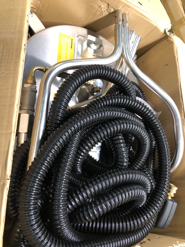 View 2 of EVEAGE 18.5" Pressure Washer Surface Cleaner with Water Recovery System, EP004 Dual Handle Stainless Steel Power Washer Surface Cleaner, 4500 PSI, Perfect for Driveways 18.5inch-Water Recovery System Silver