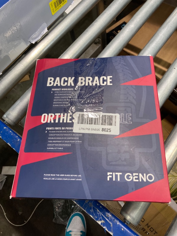 Photo 2 of Fit Geno Back Brace Support for Lower Back Pain: Designed for Women & Men - Provides Lumbar Support for Herniated Discs, Heavy Lifting - Breathable and Dual Adjustable, Medium