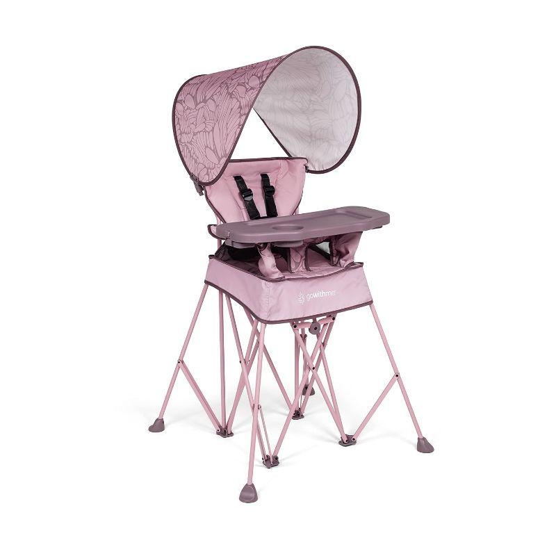 Photo 1 of Baby Delight Go with Me Uplift Deluxe Portable High Chair | Travel High Chair | Sun Canopy | Indoor and Outdoor | Canyon Rose
