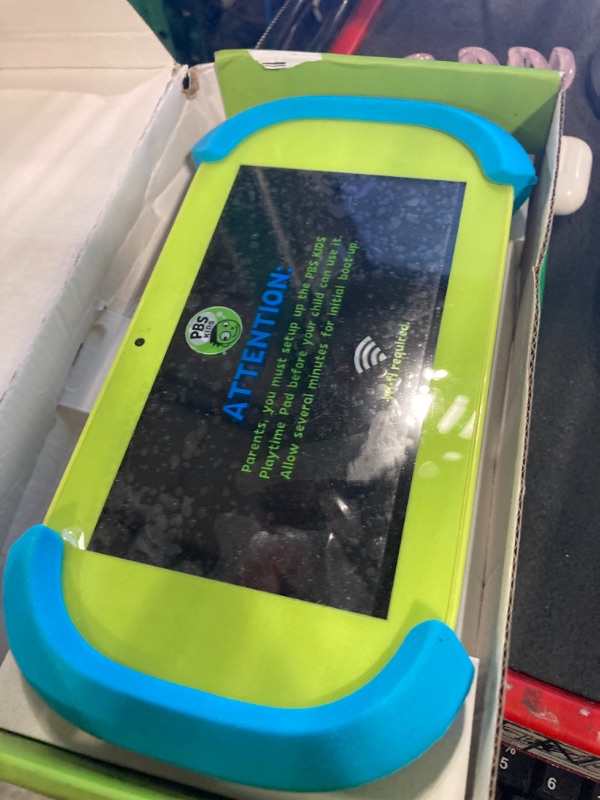 Photo 1 of Ematic PBS Kids Playtime Pad+ 7" HD Kid-Safe Android Tablet + Live TV (PBSKD7200) - 2nd Generation in Green and Blue