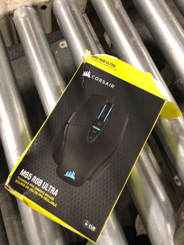 Photo 1 of Corsair M65 RGB Ultra Tunable FPS Gaming Mouse Marksman 26,000 DPI Optical Sensor, Optical Switches, AXON Hyper-Processing Technology, Sensor Fusion Control, Tunable Weight System - Black Black RGB Ultra
