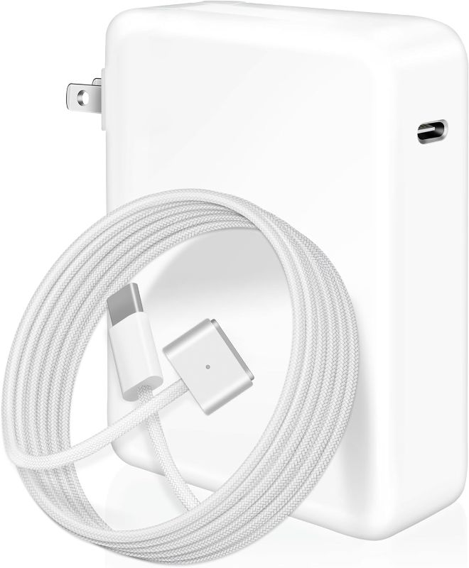 Photo 1 of 140W Mac Book Pro Charger,Replacement for Mac Book Pro/Air 16 15 14 13 inch 2021 2022 2023 M1 M2 Chip,Compatible 96W/70W/35W USB-C to Mag3 Power Adapter,6.6ft USBC to Mag3 Cable/Not for M3
