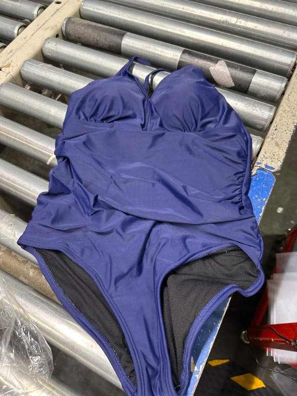 Photo 1 of Period Swimwear, One-Piece Period Bathing Suits for Teen Girls and Women Leakproof Menstrual Swimwear Small Blue
