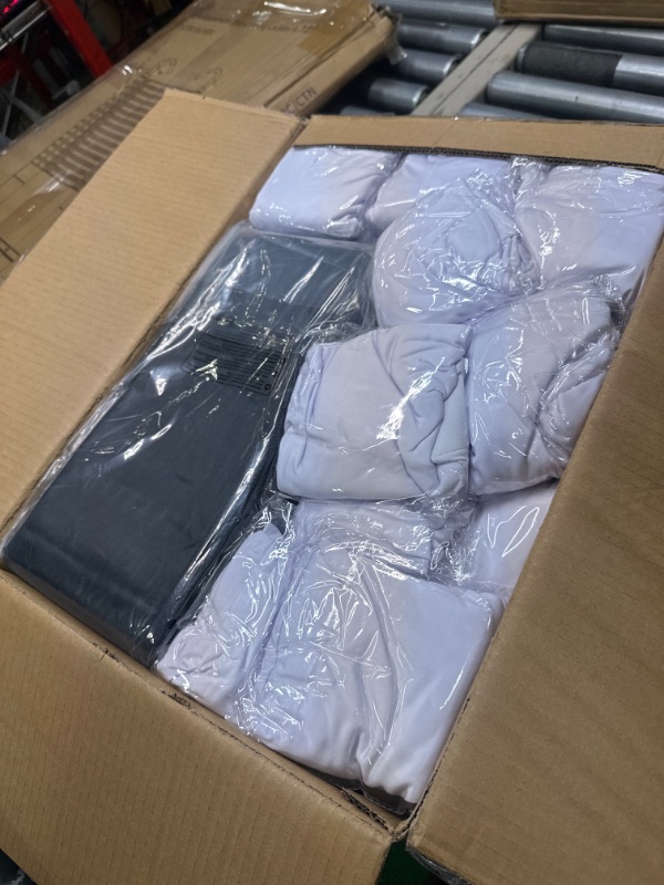 Photo 1 of 100 Pcs Wedding Chair Covers 50 Stretch Spandex Chair Covers with 50 Decorative Elastic Chair Sash Silk Chair Bows for Wedding Banquet Dining Kitchen Party Decoration(Black, White)