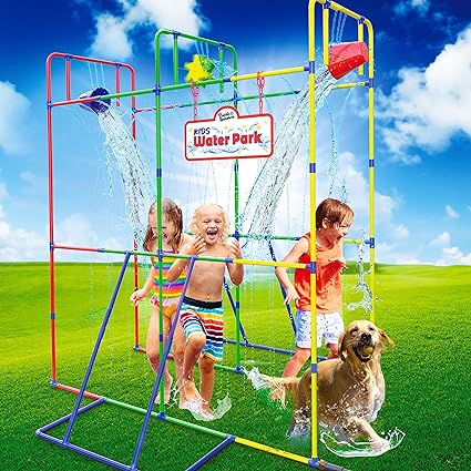 Photo 1 of Backyard Waterpark with Splash Wheel, Dump Buckets for Kids Outdoor Water Play
