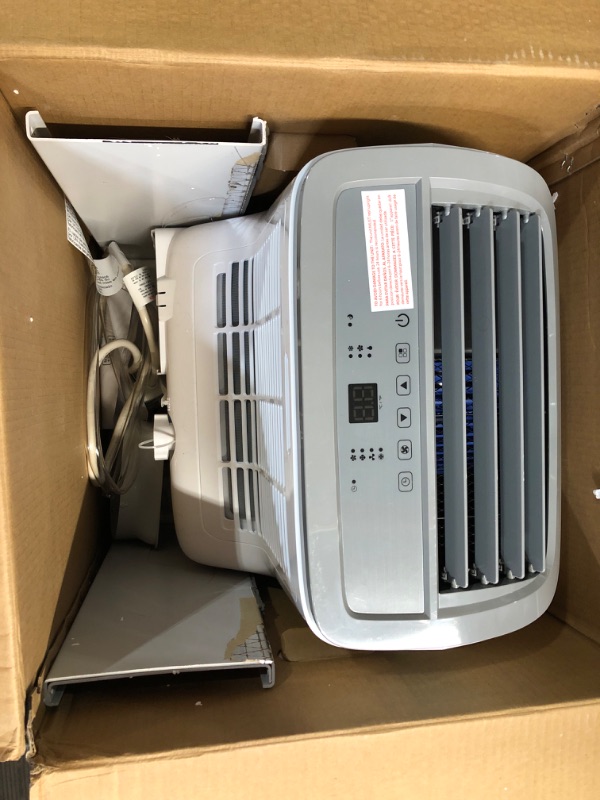 Photo 3 of 3-in-1 Portable Air Conditioner with Built-in Dehumidifier Function,Fan Mode, Remote Control, Complete Window Mount Exhaust Kit White 8,000 BTU Air Conditioner