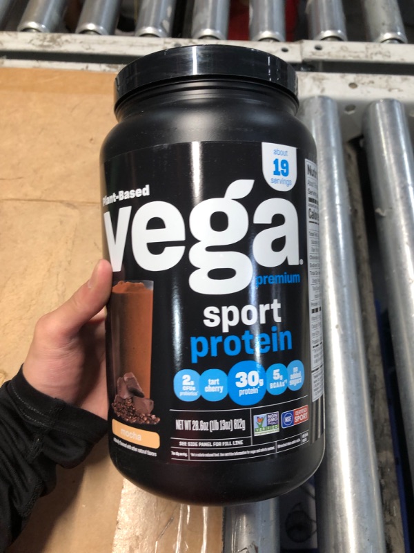 Photo 2 of **NON REFUNDABLE ITEM**(BB: July17, 2024)
Vega Sport Protein Powder Mocha (19 Servings, 28.6 Ounce) - Plant-Based Vegan Protein Powder, BCAAs, Amino Acid, tart cherry, Non Dairy, Keto-Friendly, Gluten Free, Non GMO (Packaging May Vary)