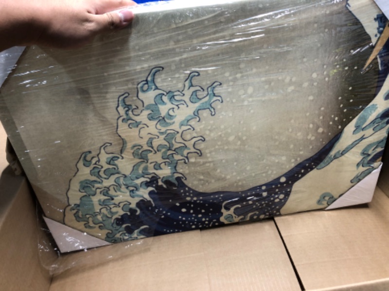 Photo 3 of ***STOCK PHOTO REFERENCE ONLY***Katsushika Hokusai Gallery Wrapped Canvas, The Great Wave off Kanagawa 26 by 40-Inch