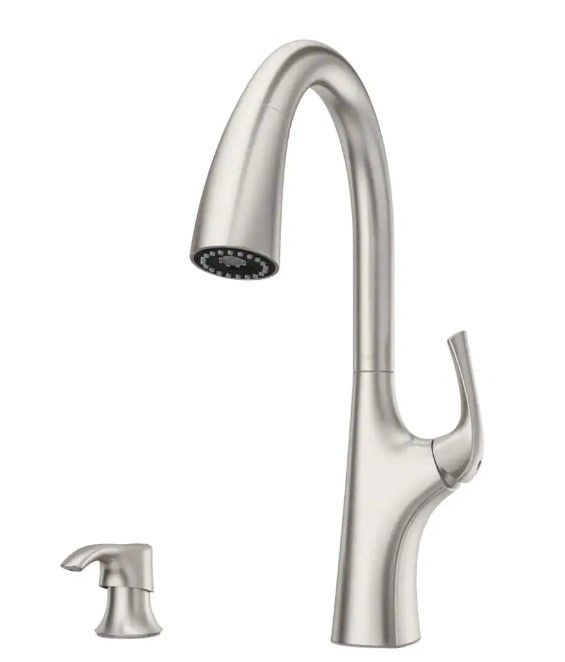 Photo 1 of ***NON REFUNDABLE ITEM**(FOR PARTS ONLY)
Ladera Single-Handle Pull Down Sprayer Kitchen Faucet with Soap Dispenser in Spot Defense Stainless Steel
