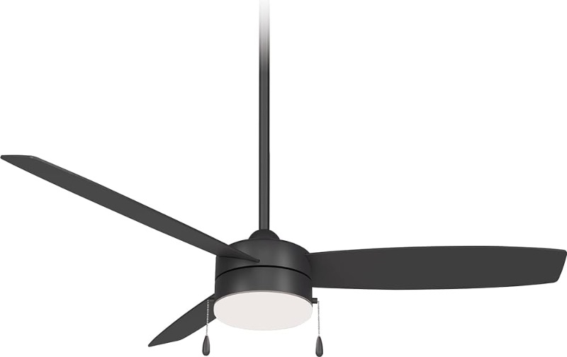 Photo 1 of ***USED - DAMAGED - SEE COMMENTS***
Hampton Bay Caprice 44 in. Integrated LED Indoor Matte Black Ceiling Fan with Light Kit