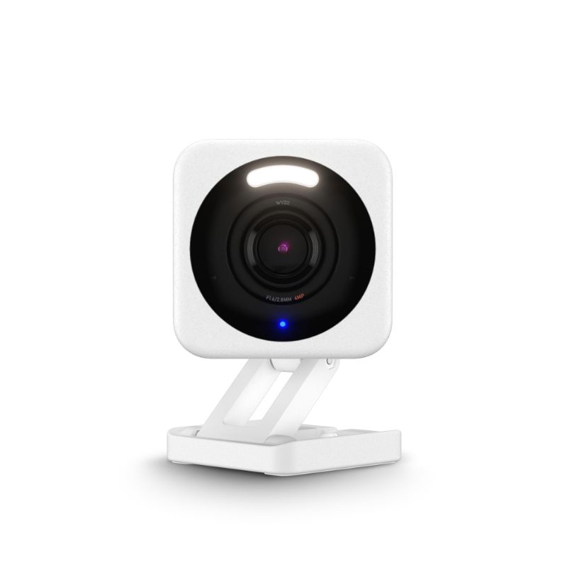 Photo 1 of **USED READ NOTES**Wyze Cam v4, 2K HD Wi-Fi Smart Home Security Camera, Indoor/Outdoor Use, Pet/Baby Monitor, Motion Activated Spotlight/Siren, Enhanced Color Night Vision, 2-Way Audio, Local/Cloud Storage, Wired, White