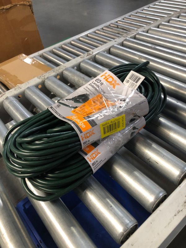 Photo 3 of **BUNDLE**(2 packs) 60 ft. 16/3 Landscape Extension Cord, Green