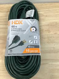 Photo 1 of **BUNDLE**(2 packs) 60 ft. 16/3 Landscape Extension Cord, Green