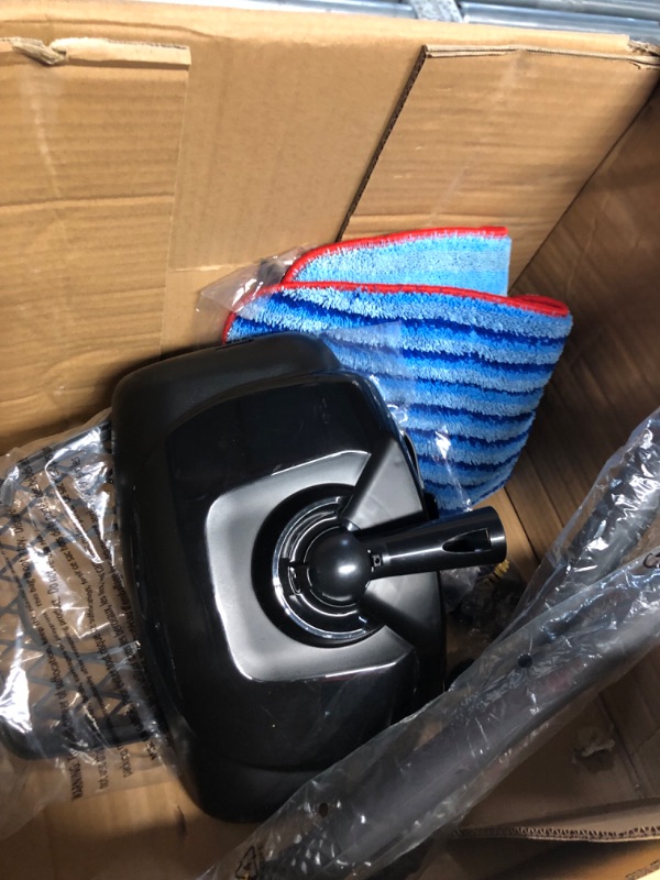 Photo 4 of ***USED - MISSING ACCESSORIES - POWERS ON - UNABLE TO TEST FURTHER***
McCulloch MC1375 Canister Steam Cleaner with 20 Accessories, Extra-Long Power Cord, Chemical-Free Cleaning for Most Floors, Counters, Appliances, Windows, Autos, and More, 1-(Pack), Bla